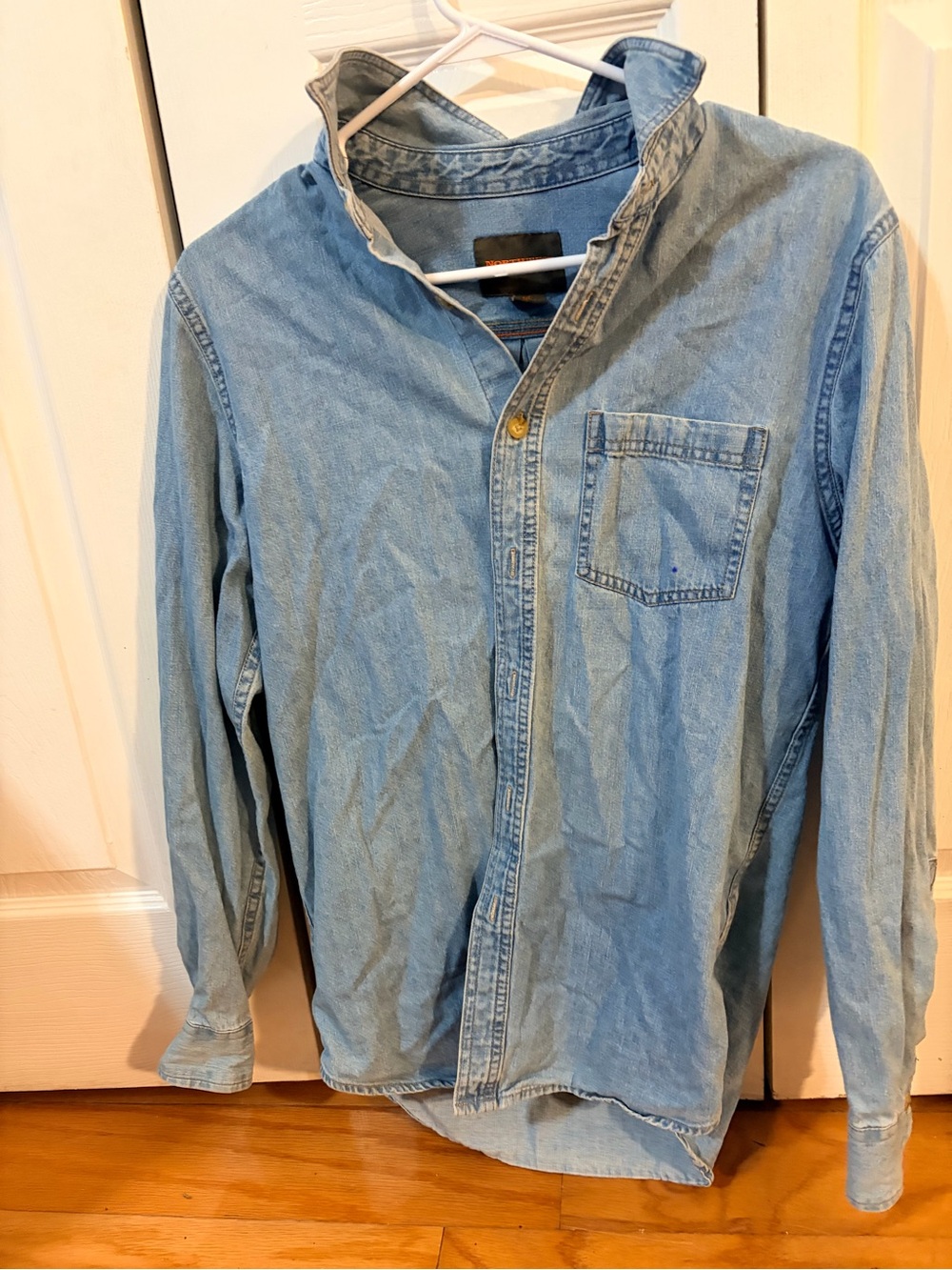 Northwest Light Blue Denim Shirt with Brown Label